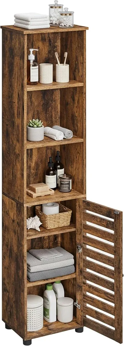 tall bathroom cabinet with door HWD: 167x30x40 cm - Image 1