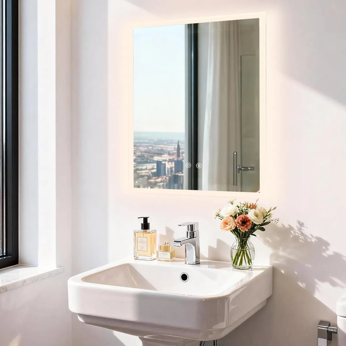 Bathroom Mirror with LED Lights: 60 x 45 cm - Image 3