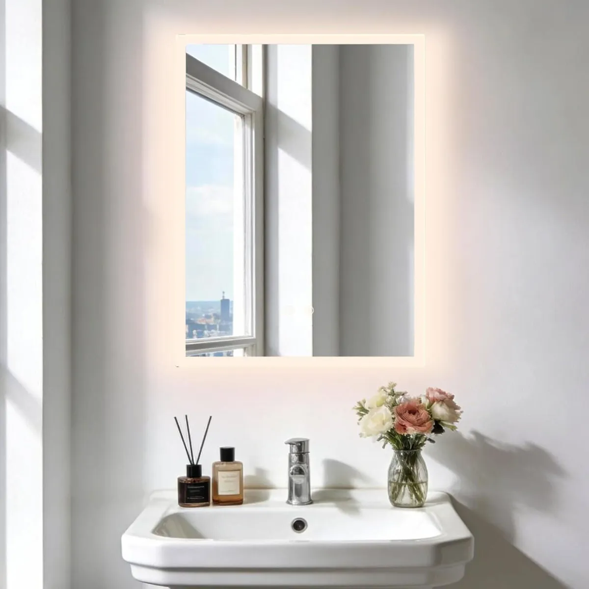 Bathroom Mirror with LED Lights: 60 x 45 cm - Image 4