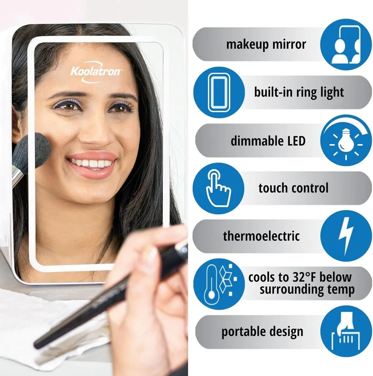 6L Cosmetic Mini Fridge for Bedrooms 12V Compact - Image 4