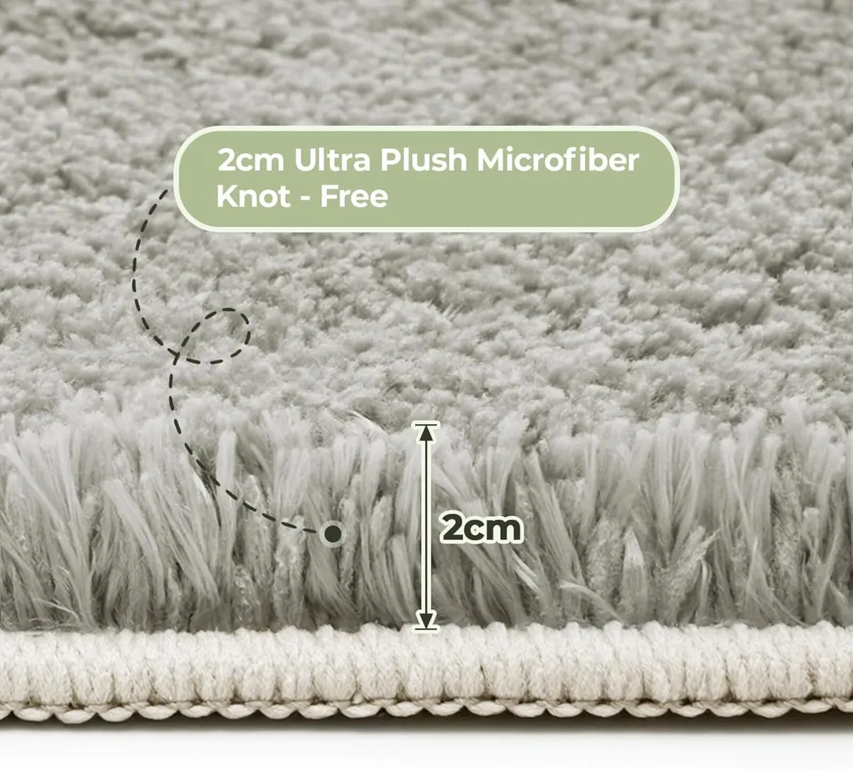 Fluffy Shaggy Rug for Living Room Bedroom - Image 3