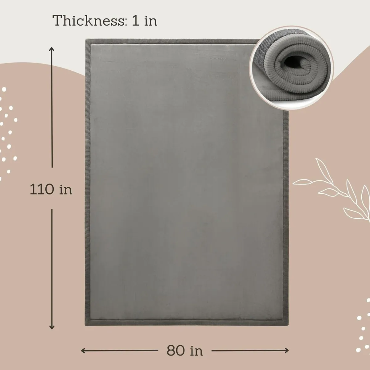 CloudSoft Baby Play Mat for Floor 200 x 280cm - Image 2