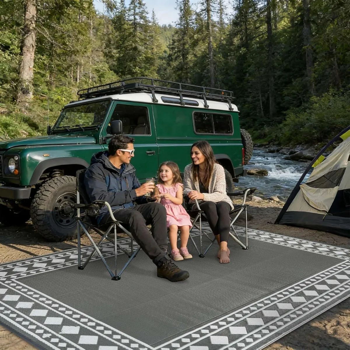 Outdoor Rugs for Patios Waterproof 245x305cm - Image 3