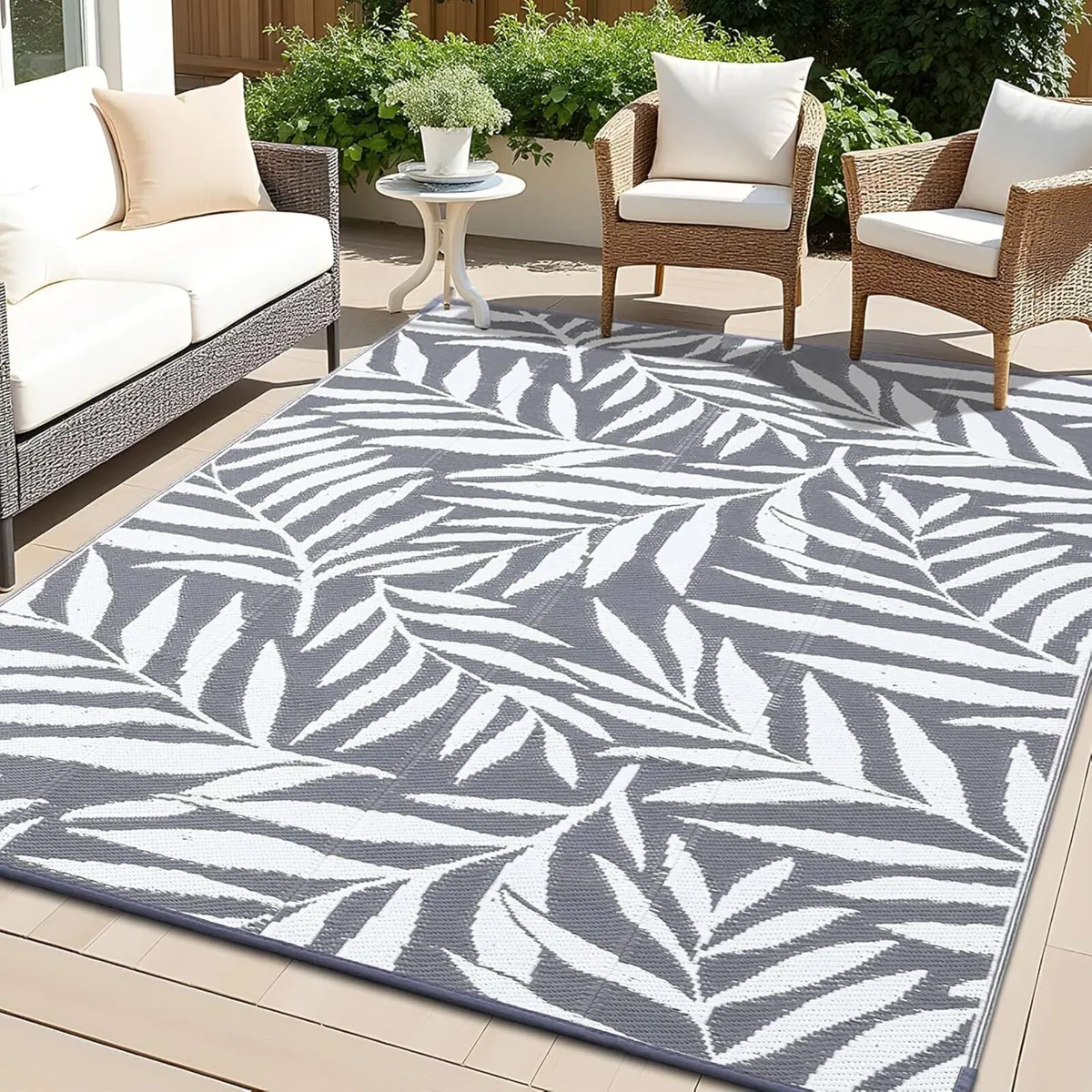 Outdoor Rug Waterproof Large Garden Rugs UV-Resist - Image 1