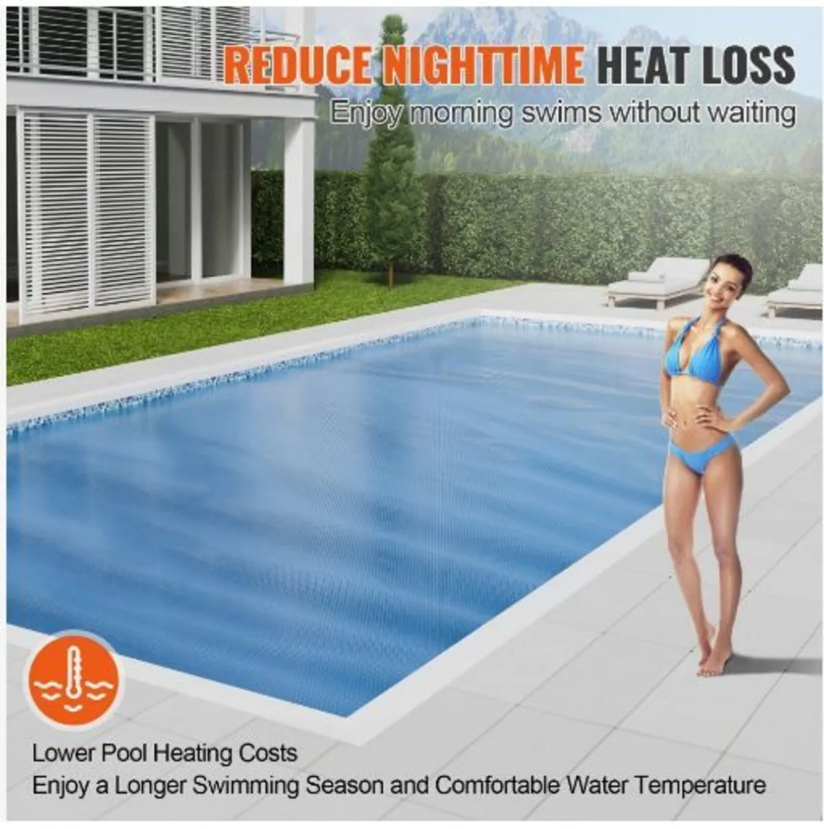 Solar Pool Cover, 24 x 12 ft Rectangle Solar - Image 4