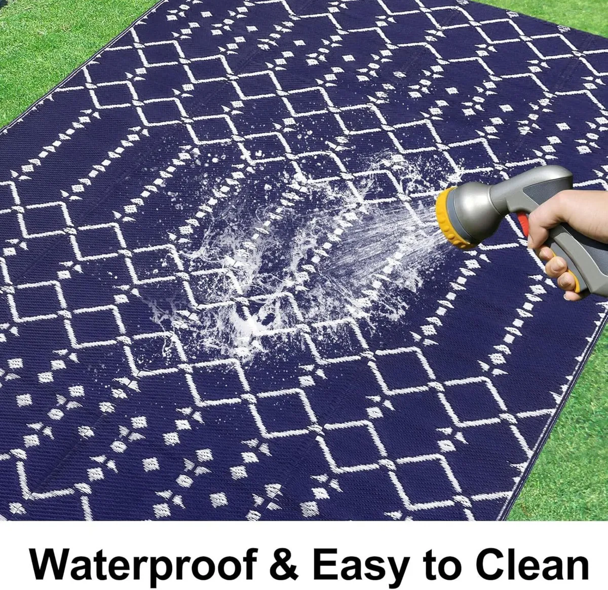 Outdoor Rug 270x360cm Waterproof Reversible - Image 2