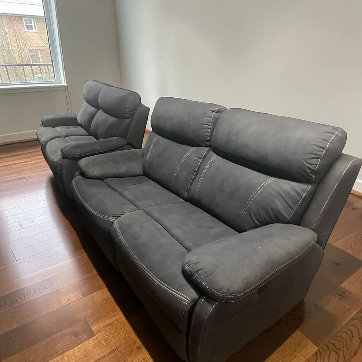 Grey electric 3+2 sofa set sofa couch - Image 3