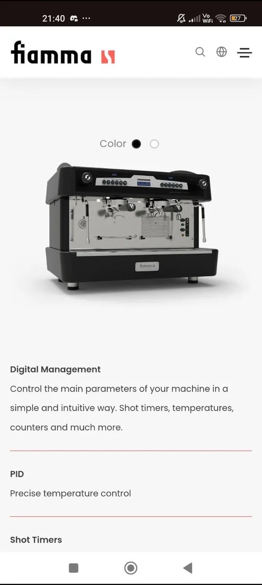 Commerical Coffee Machine Fiamma Barista Edition 2 - Image 3