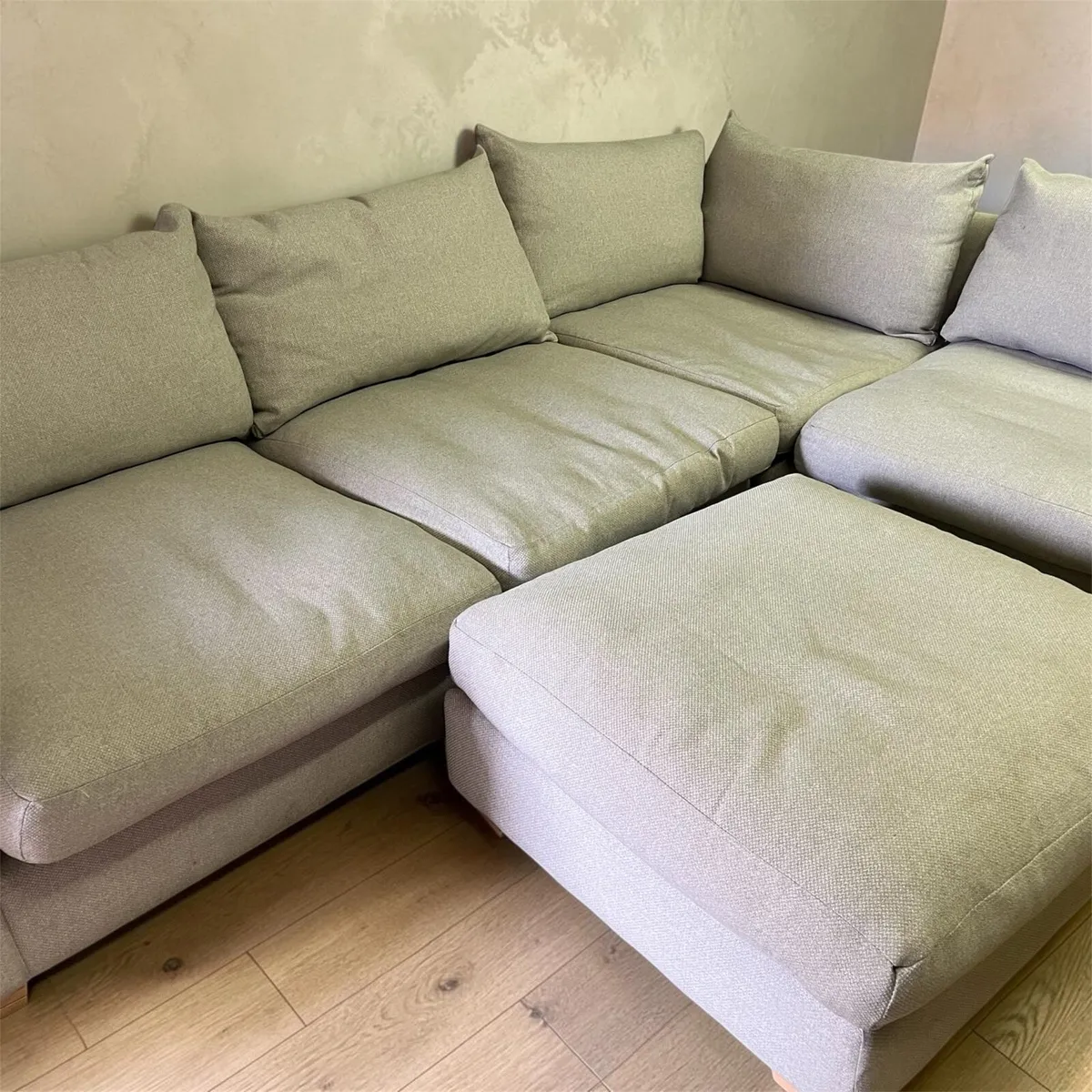 Grey corner sofa L shaped couch - Image 3