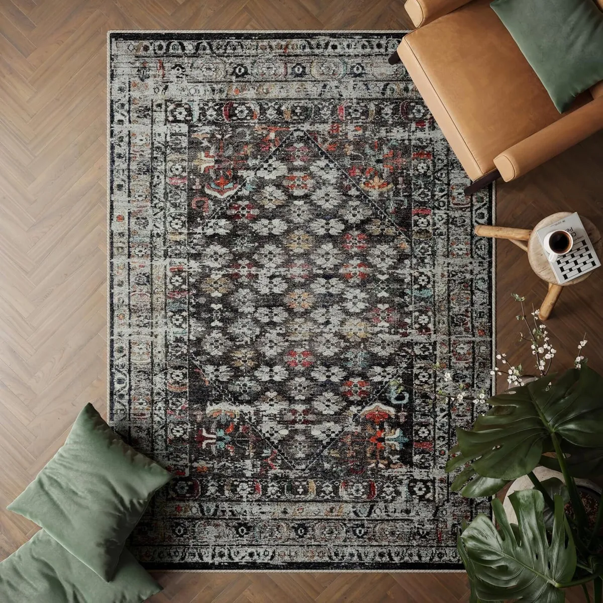 Machine Washable Rug 152x213cm 75% Recycled - Image 1