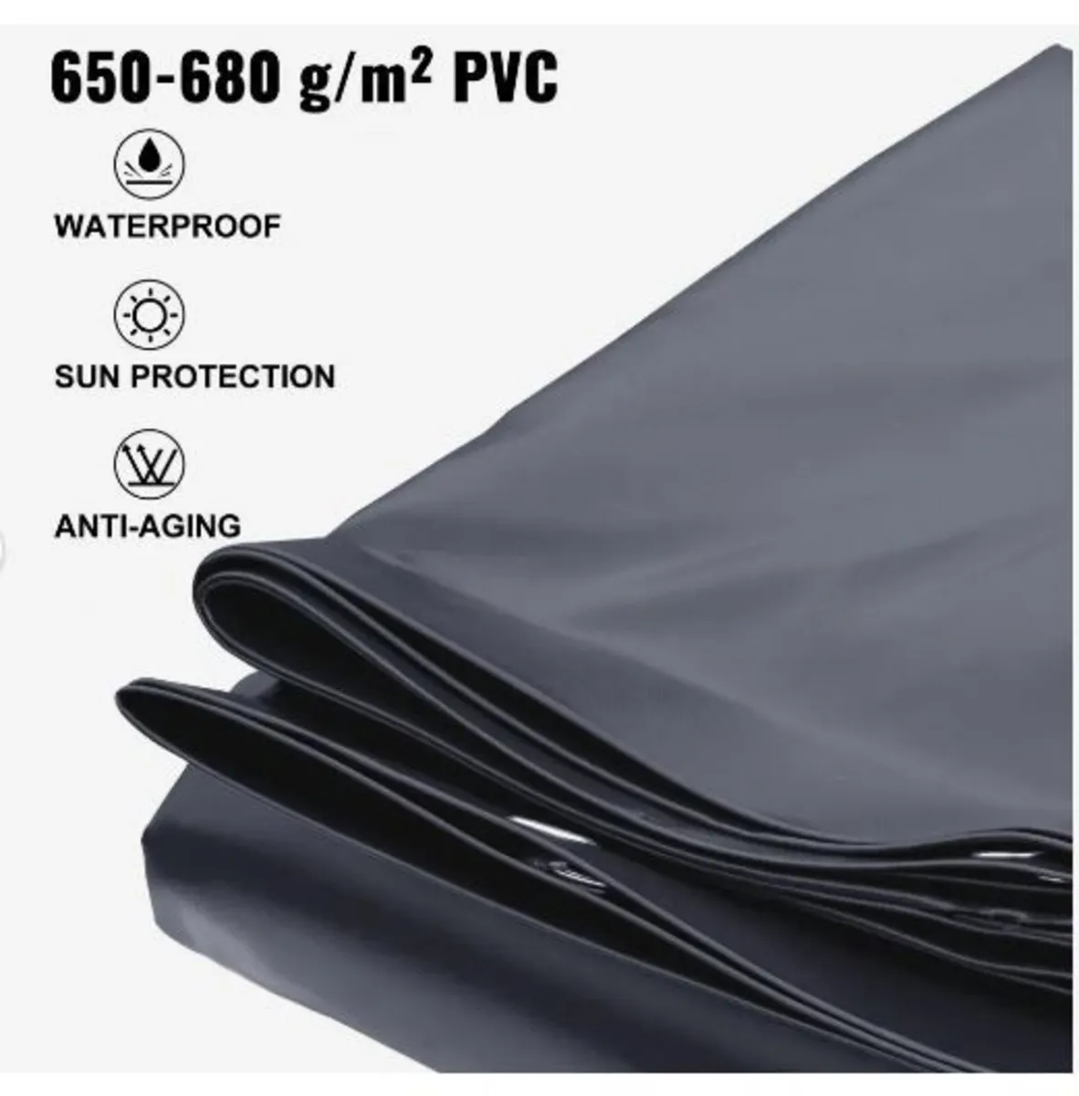 Pool Safety Cover Fits 10.5x18.6ft Rectangle - Image 3