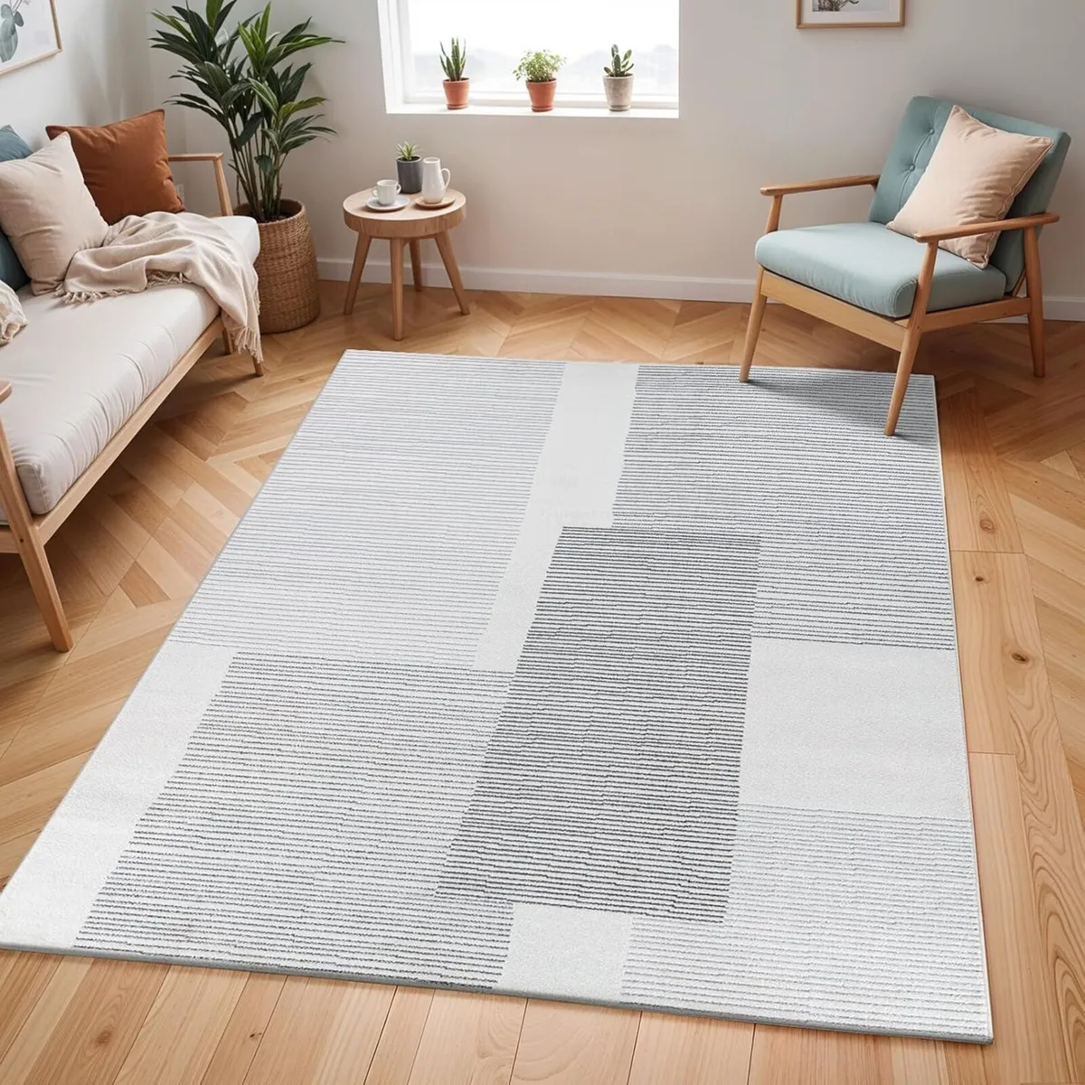 Lahti Abstract Rug - Area Rugs Living Room - Image 1