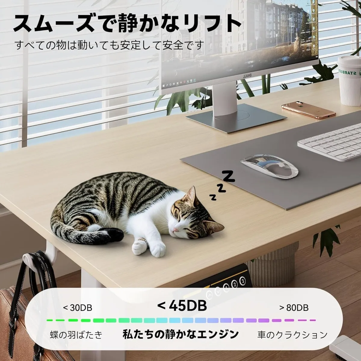 Electric Standing Desk 40x24 Inches Adjustable - Image 3