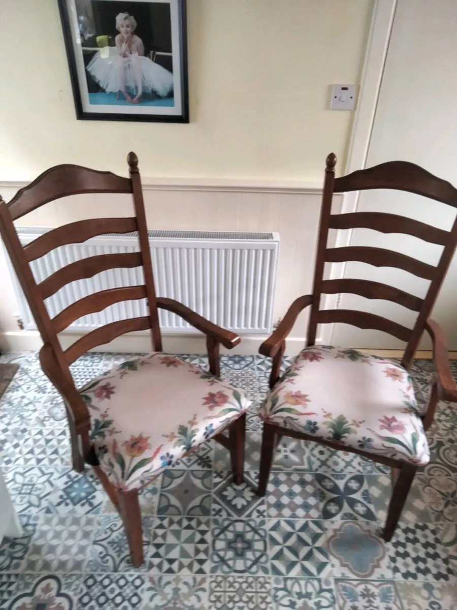 Two Carver Chairs - Image 1