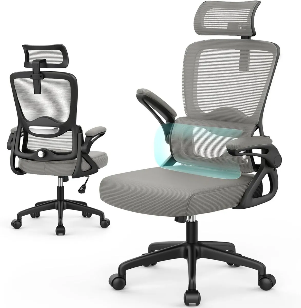 Office Chair Ergonomic Desk -Dual Backrest Design - Image 1