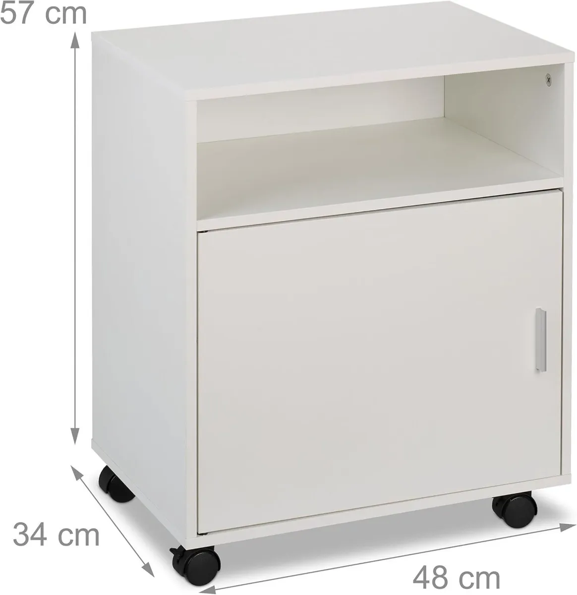 Mobile Filing Cabinet 3 Compartments Office - Image 3