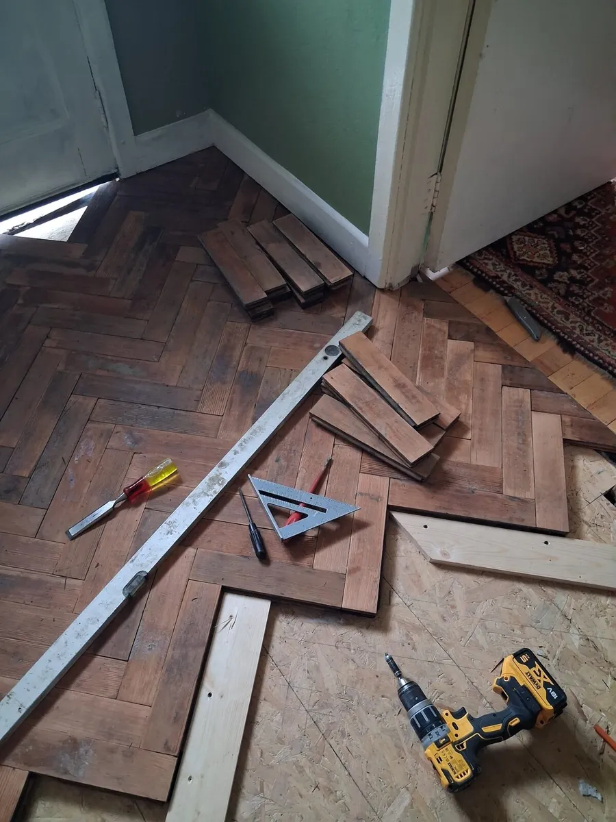 Woodblock flooring - Image 1