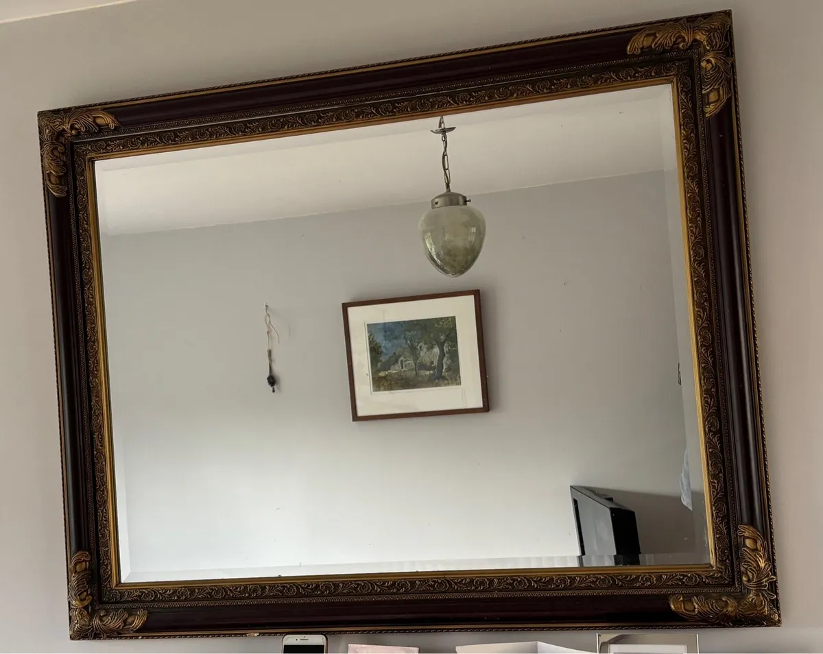 Large ‘Gilt Edge’ mirrors x 2 no. - Image 1