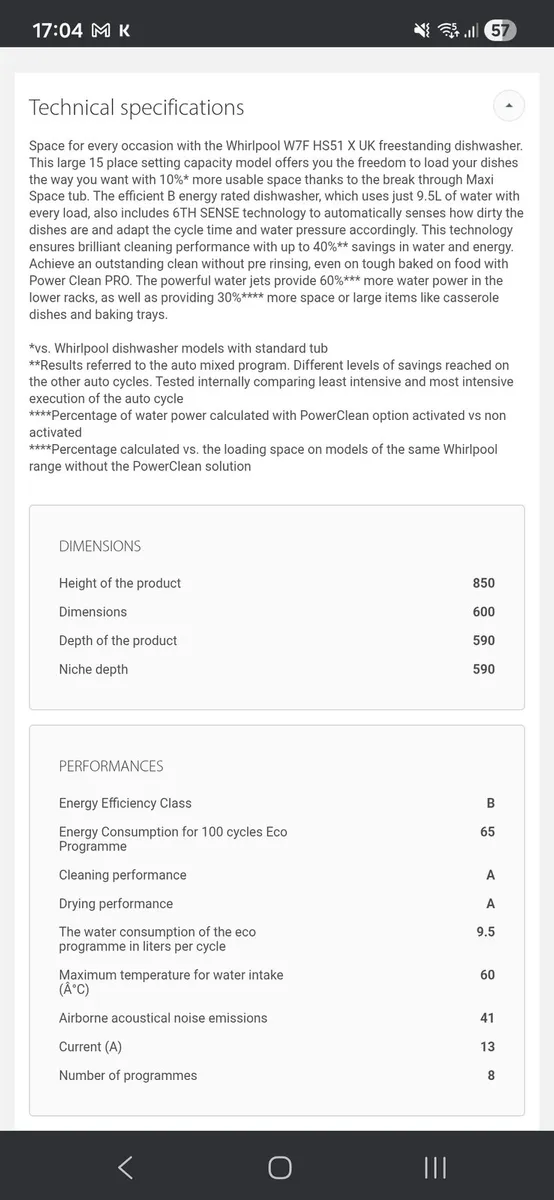 Whirlpool dishwasher - Image 2