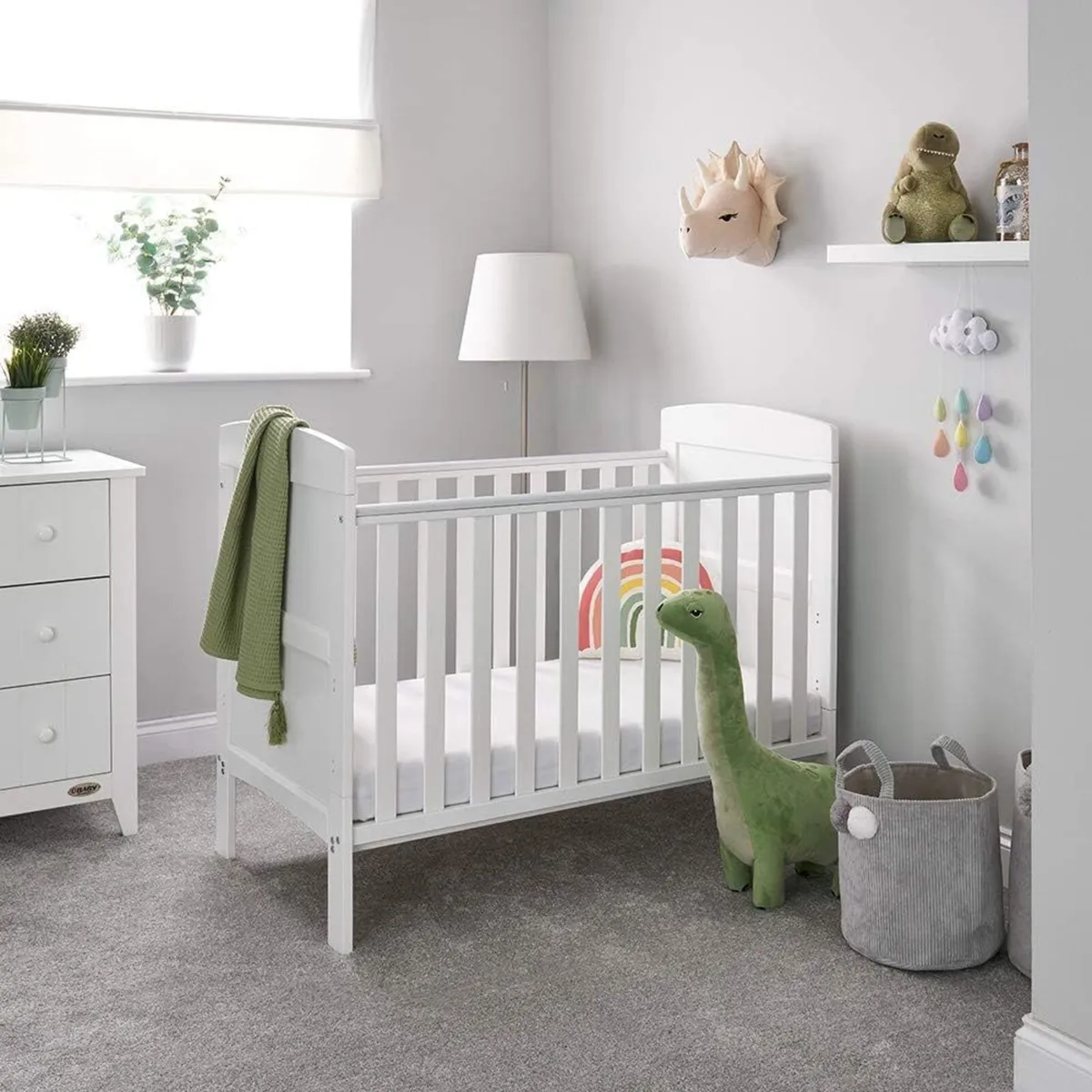Grace Mini Cot Bed White - Image 1