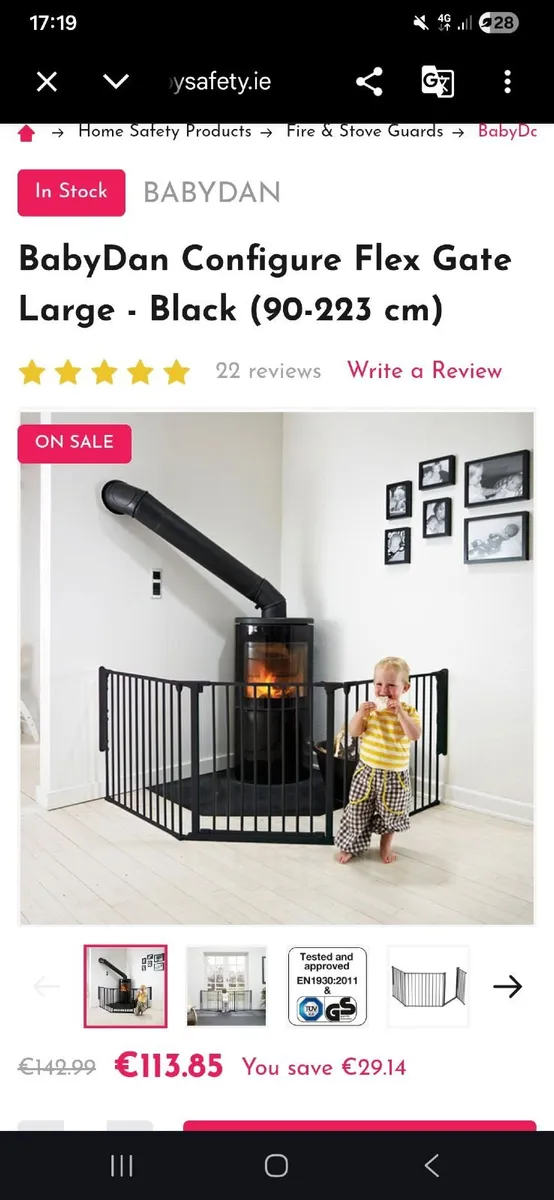 BabyDan Configure Flex Gate Large - Black (90-223 - Image 3