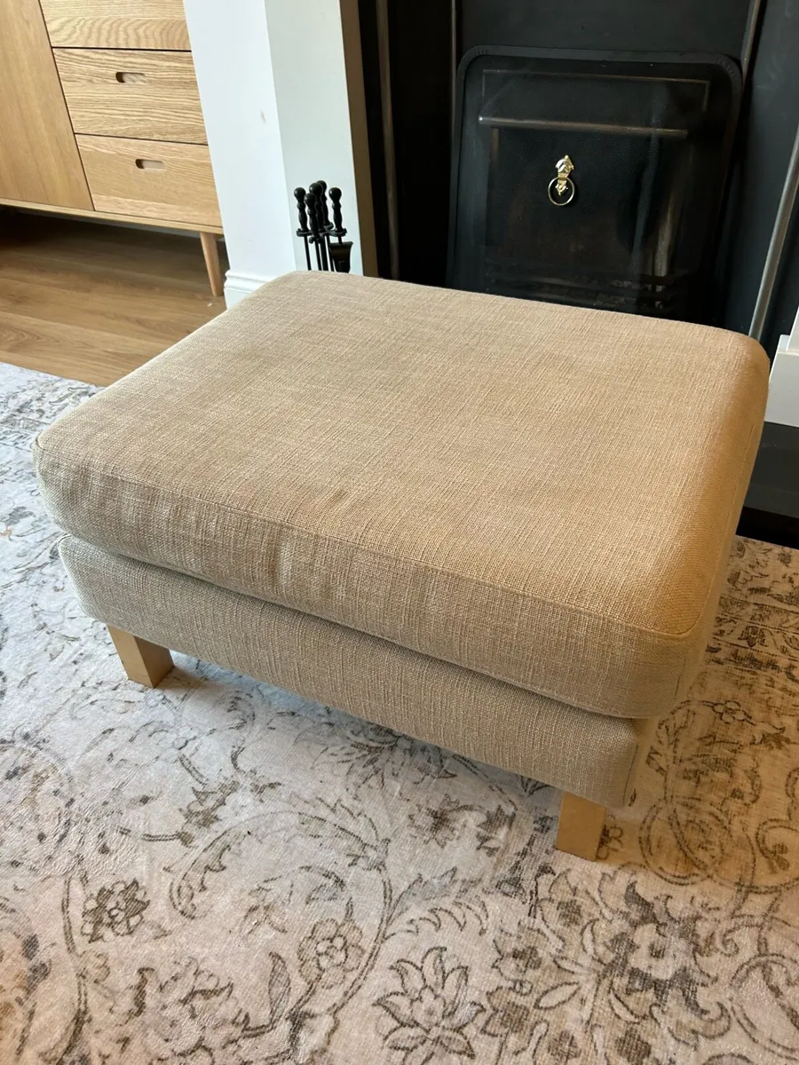 Cream Ottoman Footstool - Image 1