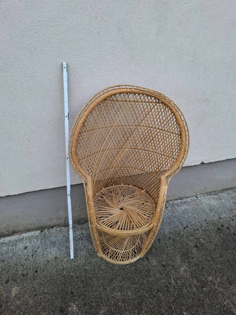 90cm rattan wicker seat chair - Image 3