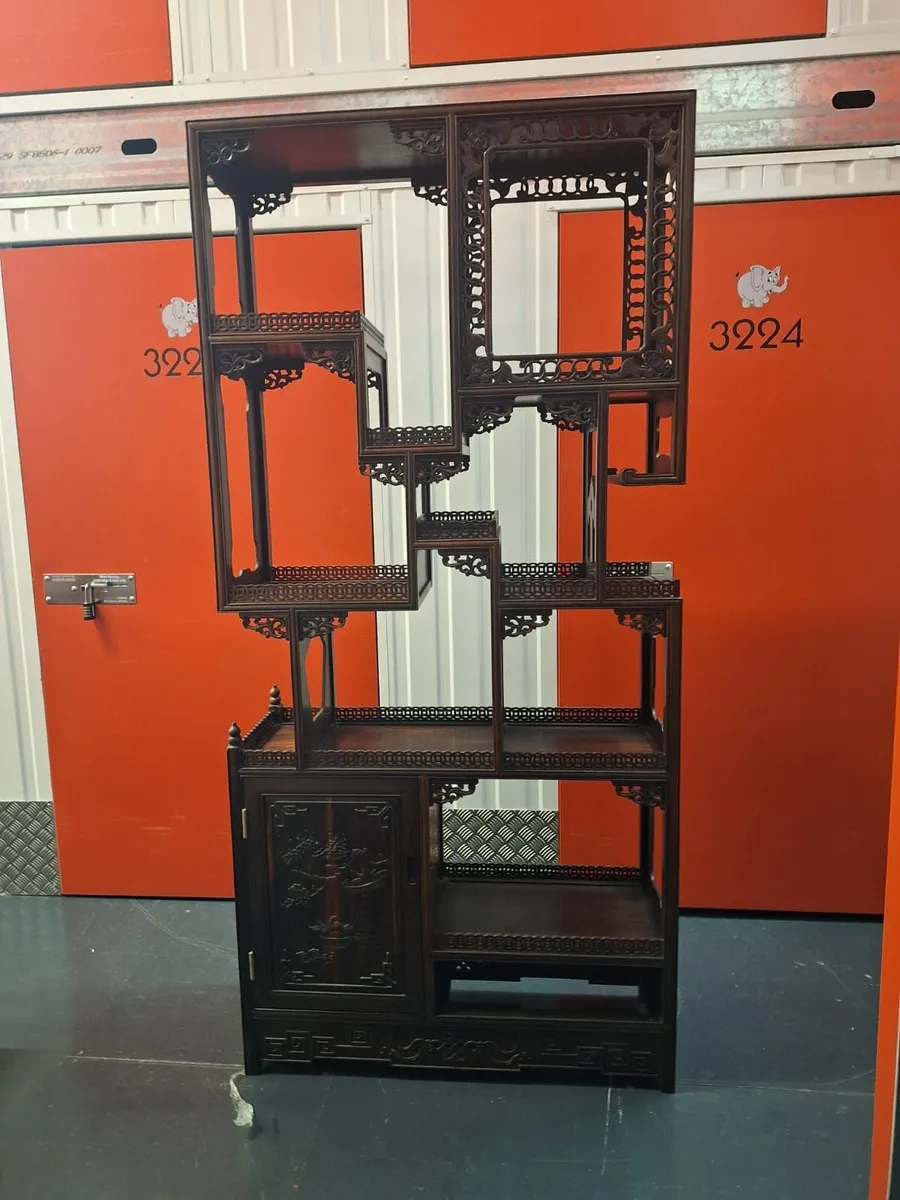 Antique Chinese Book Shelves x2 - Image 1