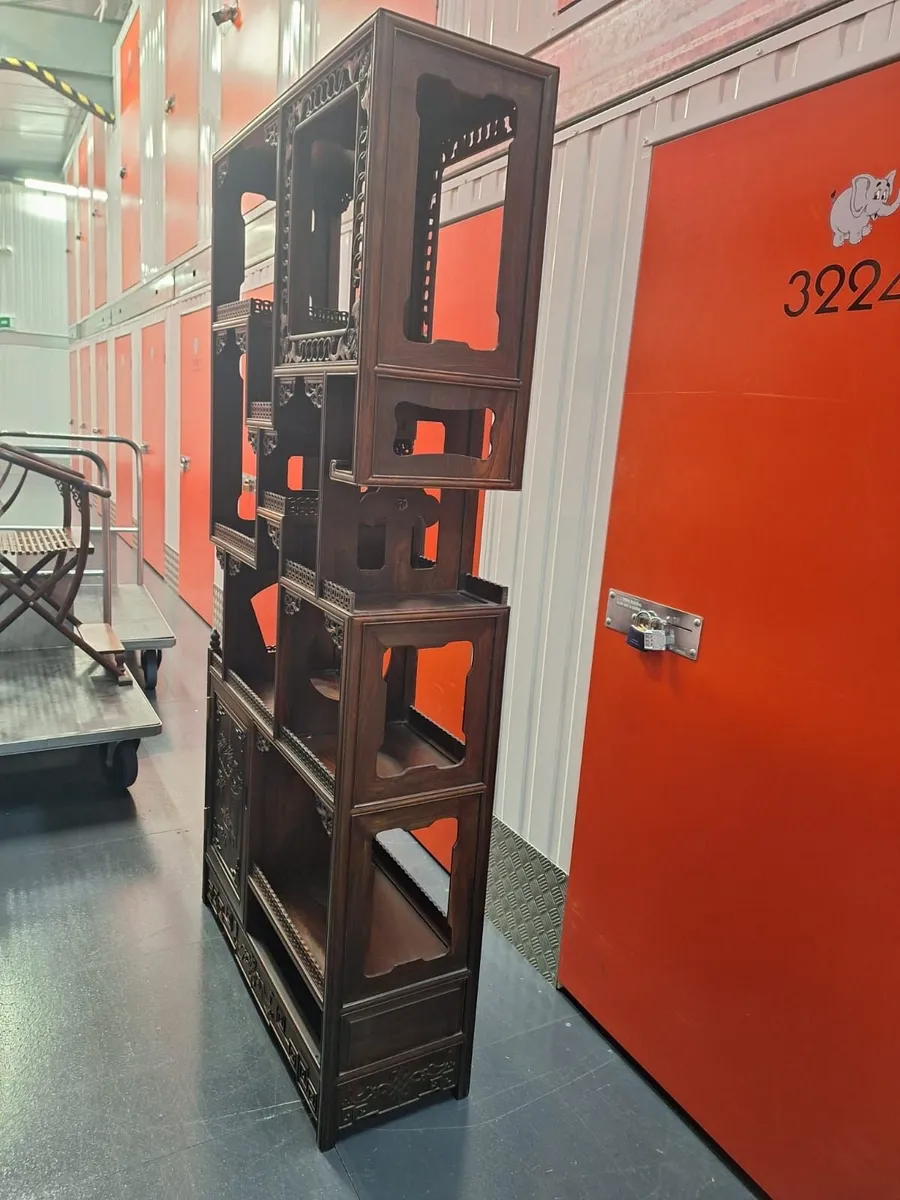 Antique Chinese Book Shelves x2 - Image 2