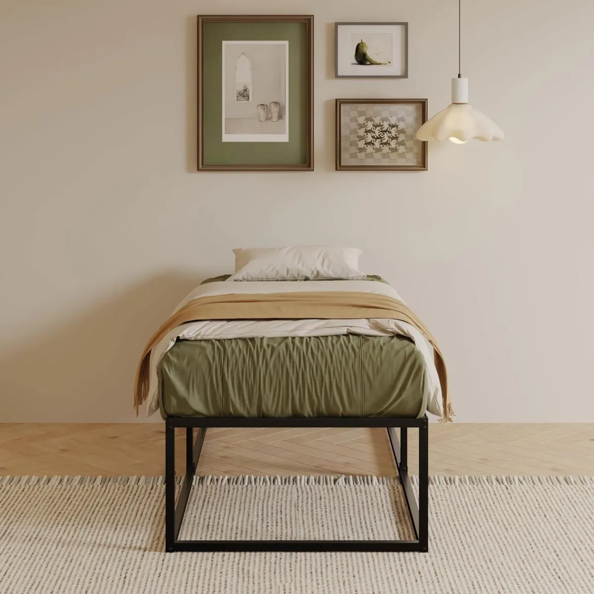 46 cm High Metal Bed Frame 80x190 Heavy Duty - Image 3