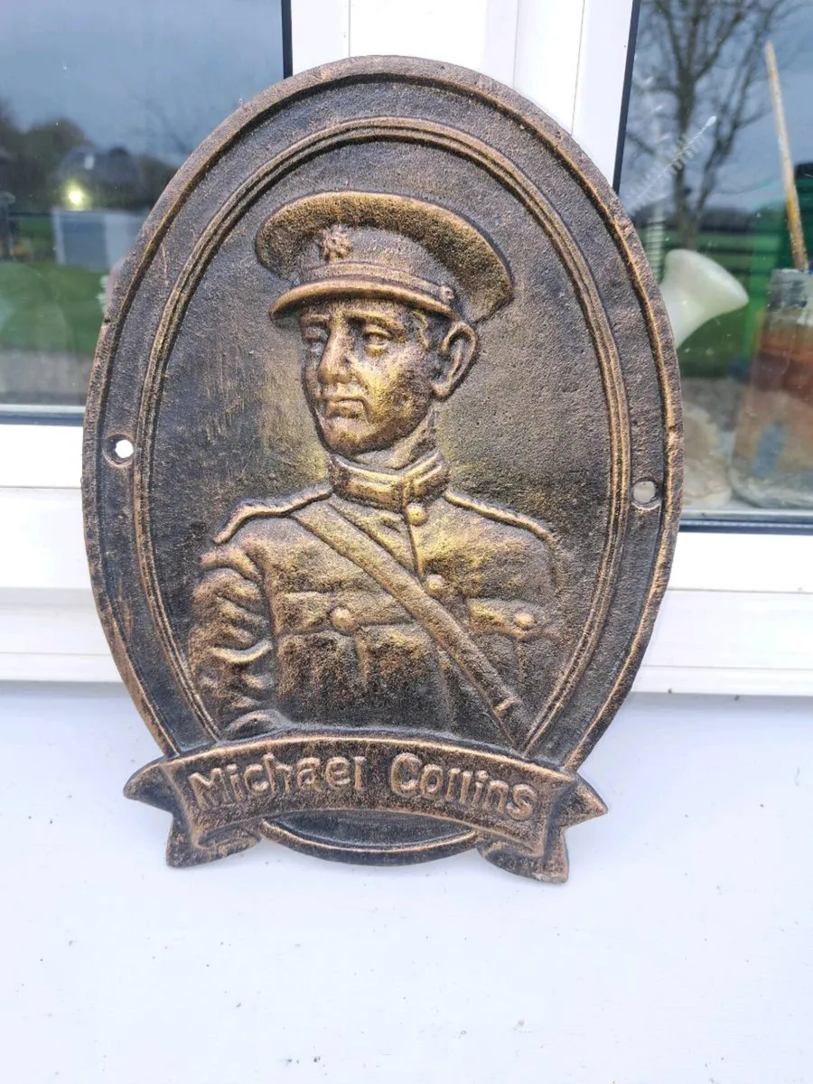 Michael Collins cast iron sign - Image 1