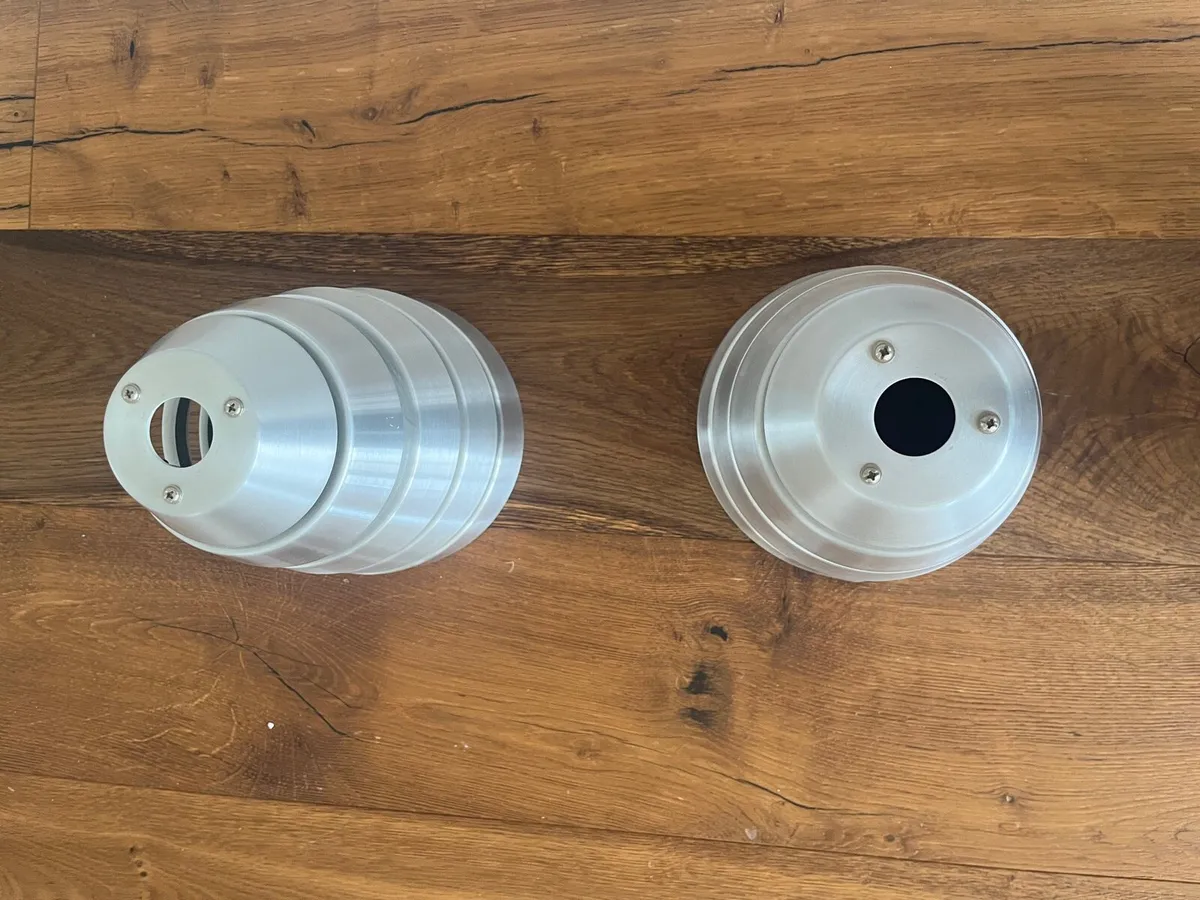 Chrome light shades x2 - Image 3