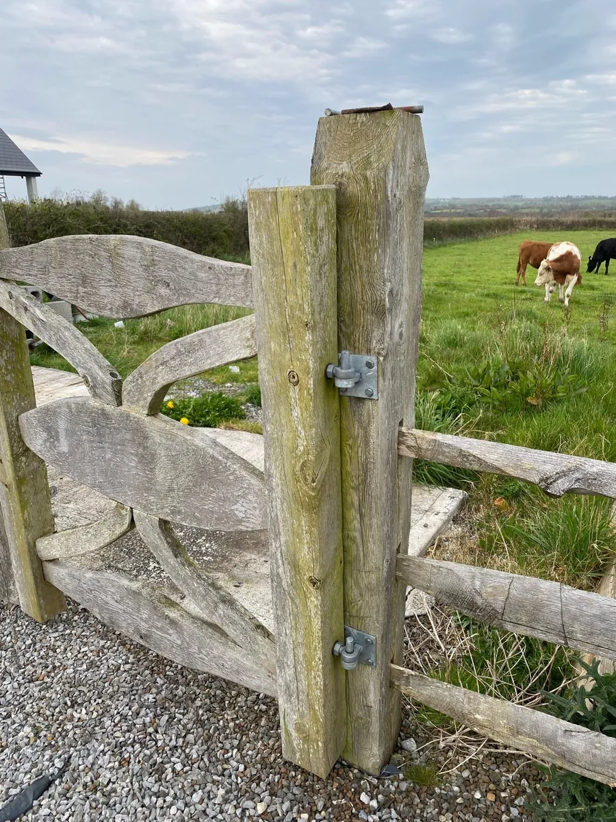 Large Cedar Wood Gates - Image 2
