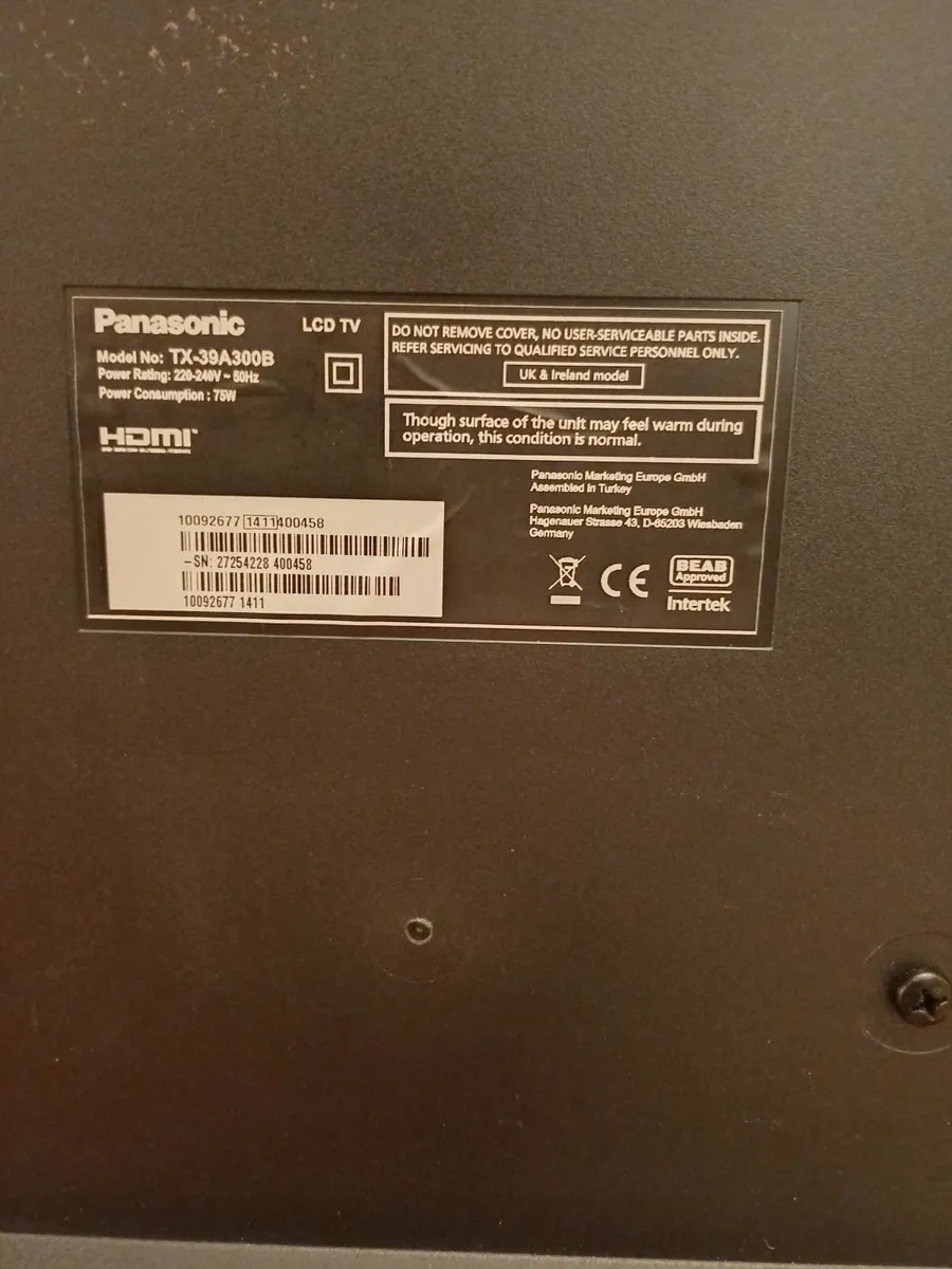 Panasonic 39 inch LCD TV - Image 4