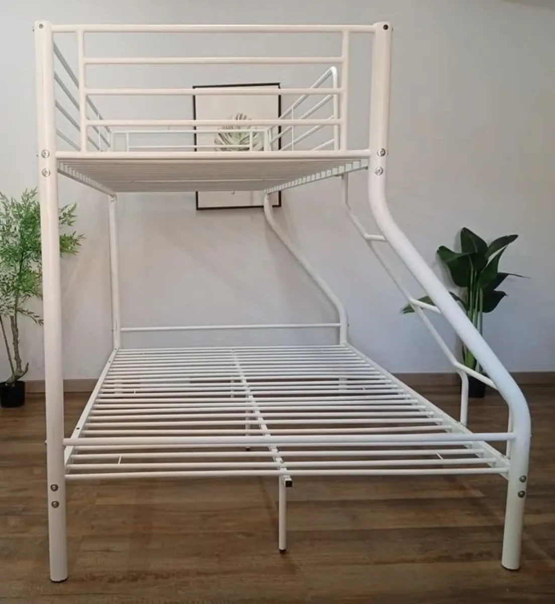 White Double Metal Bunk Bed FREE DELIVERY - Image 2
