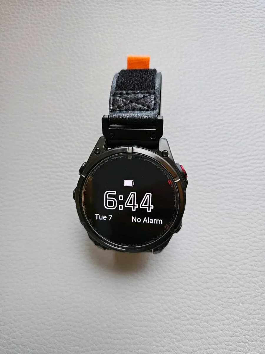 Garmin Fenix Brown Leather watch strap - Image 1