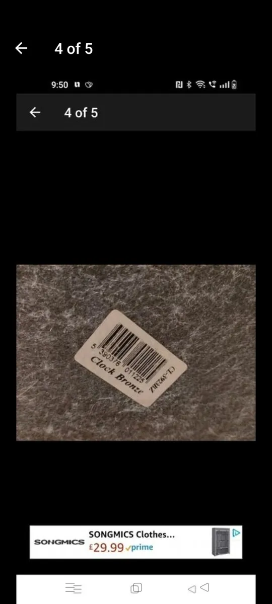 Bronze type Mantel clock, working perfectly, - Image 4