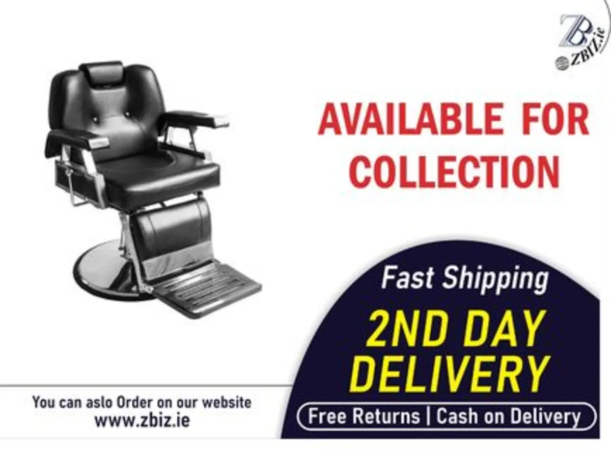 Baeber Chair Professional Black Hydraulic Seat - Image 1