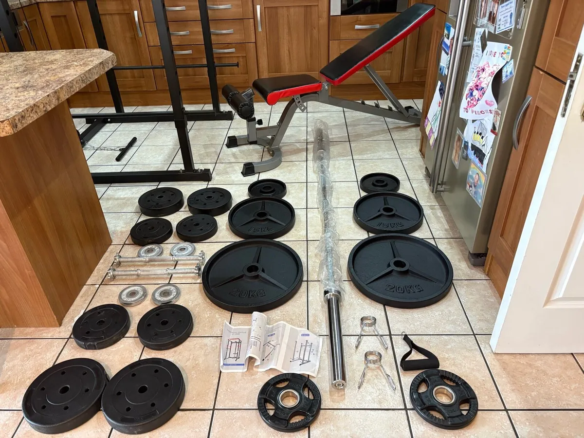 BEST GYM POWER RACK SET! FULL CABLE SYSTEM ALSO!!! - Image 3