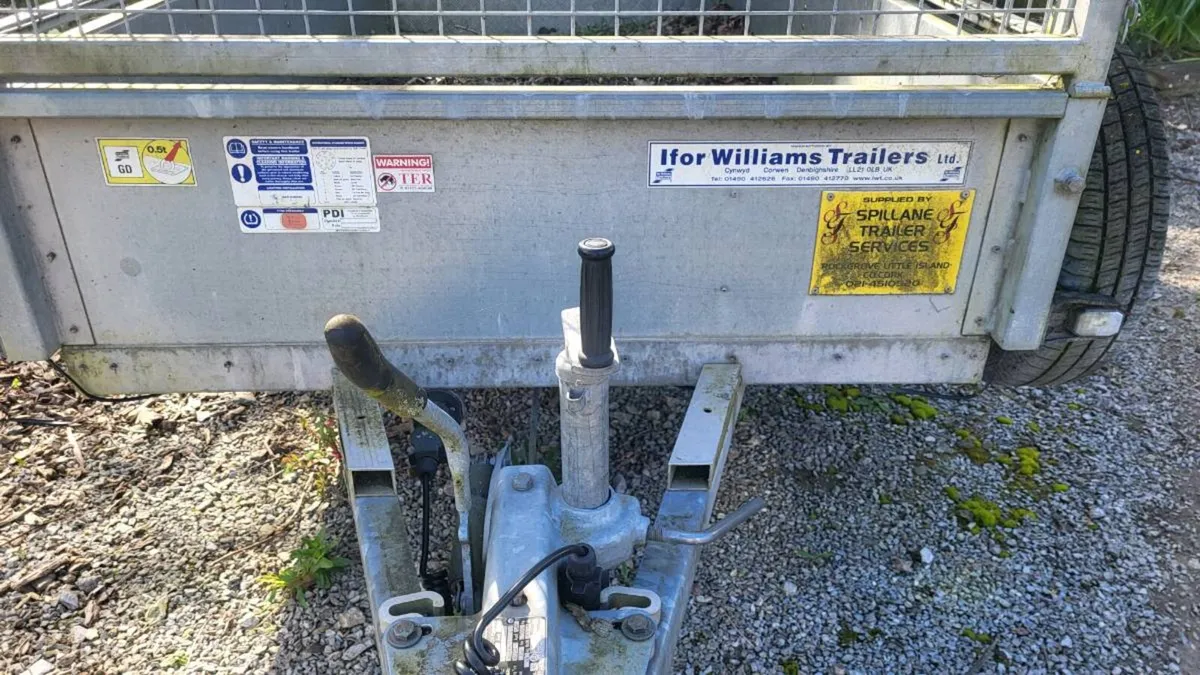 Ifor Williams 8 x 4 steel deck Trailer, with cages - Image 1
