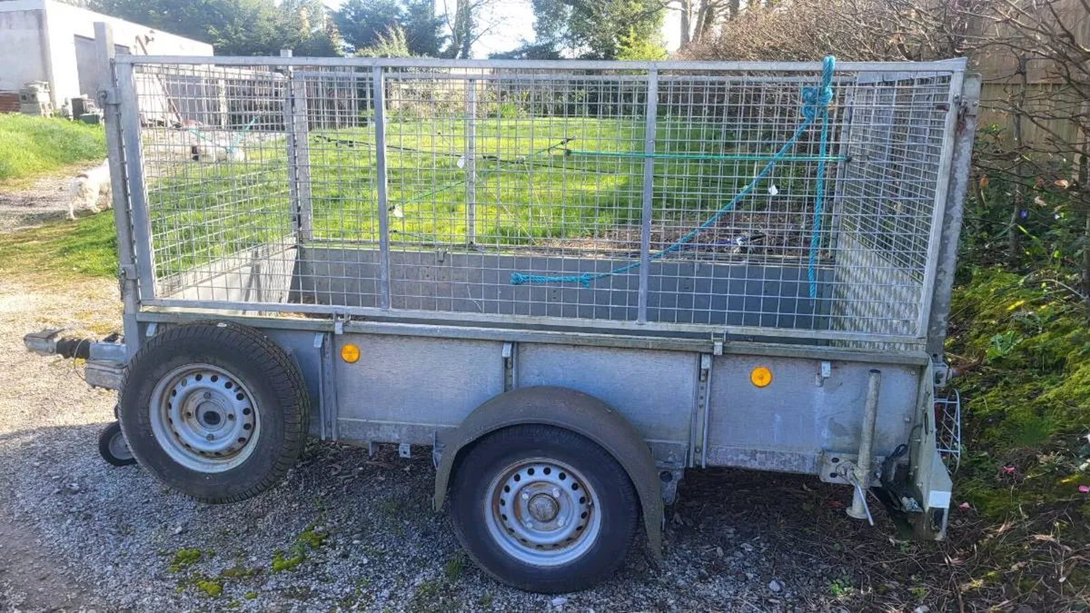Ifor Williams 8 x 4 steel deck Trailer, with cages - Image 2