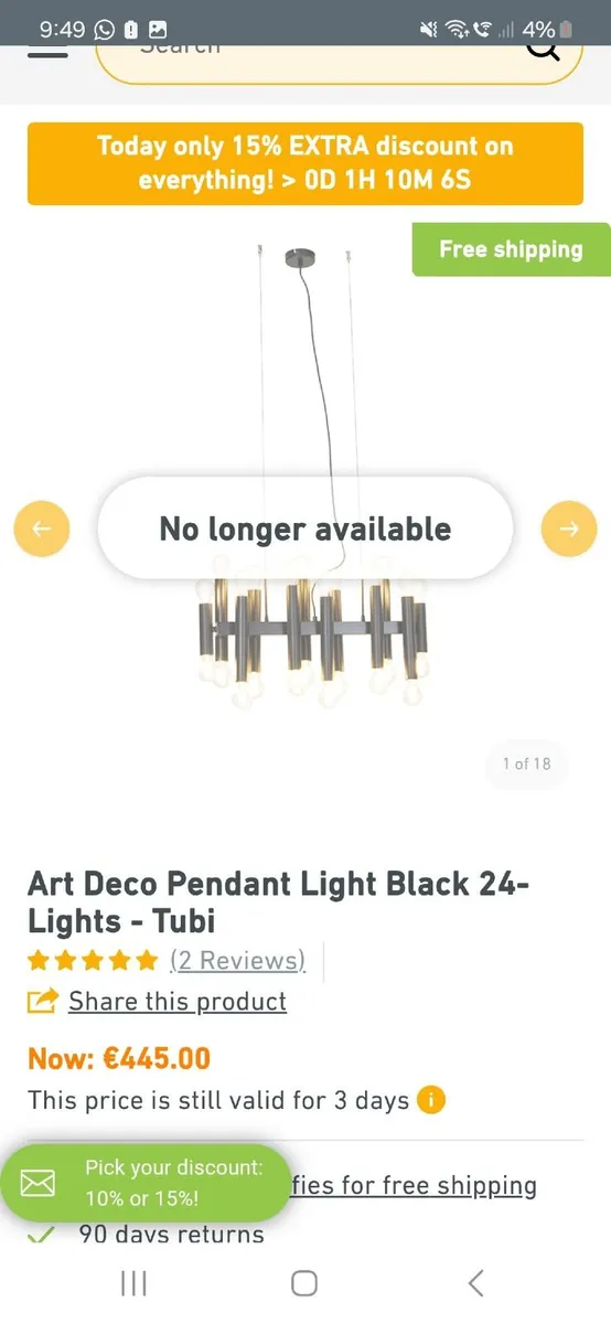Modern Chandelier - Image 2