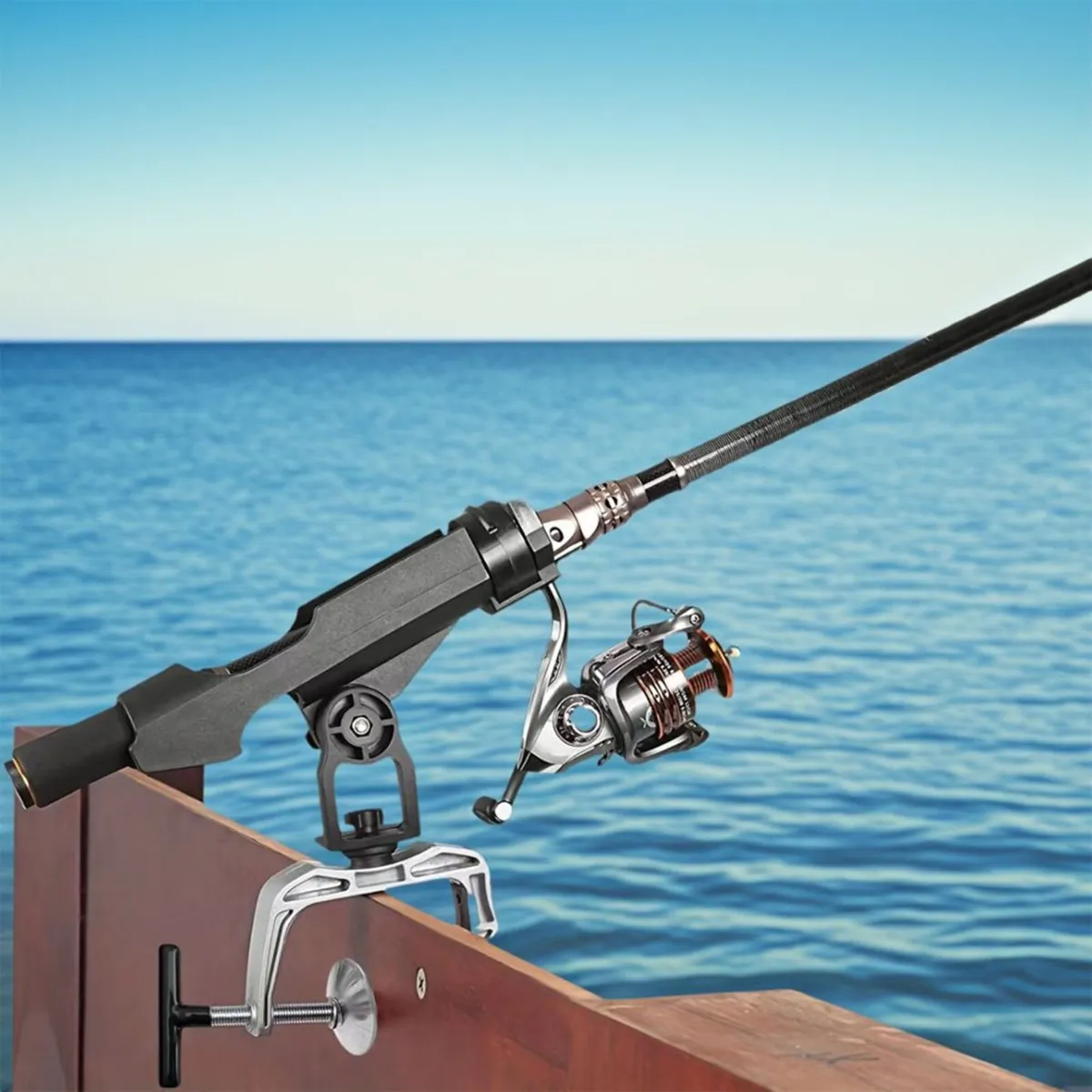 Fishing rod holder for boat - Image 1