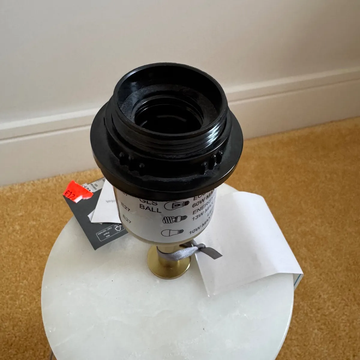 Francis Brennan Dunnes Stores Albaster Table Lamps - Image 4