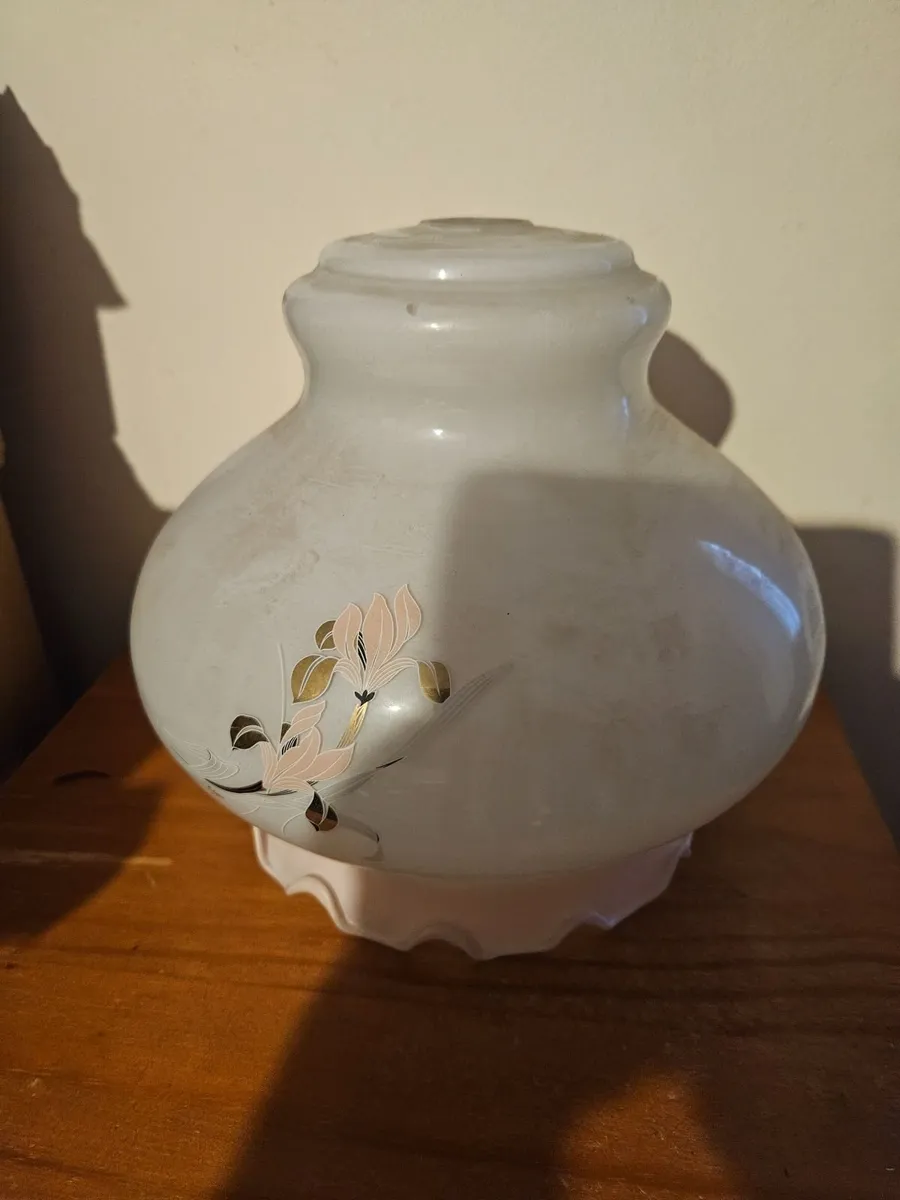 Vintage Retro Glass Light Shade - Image 1