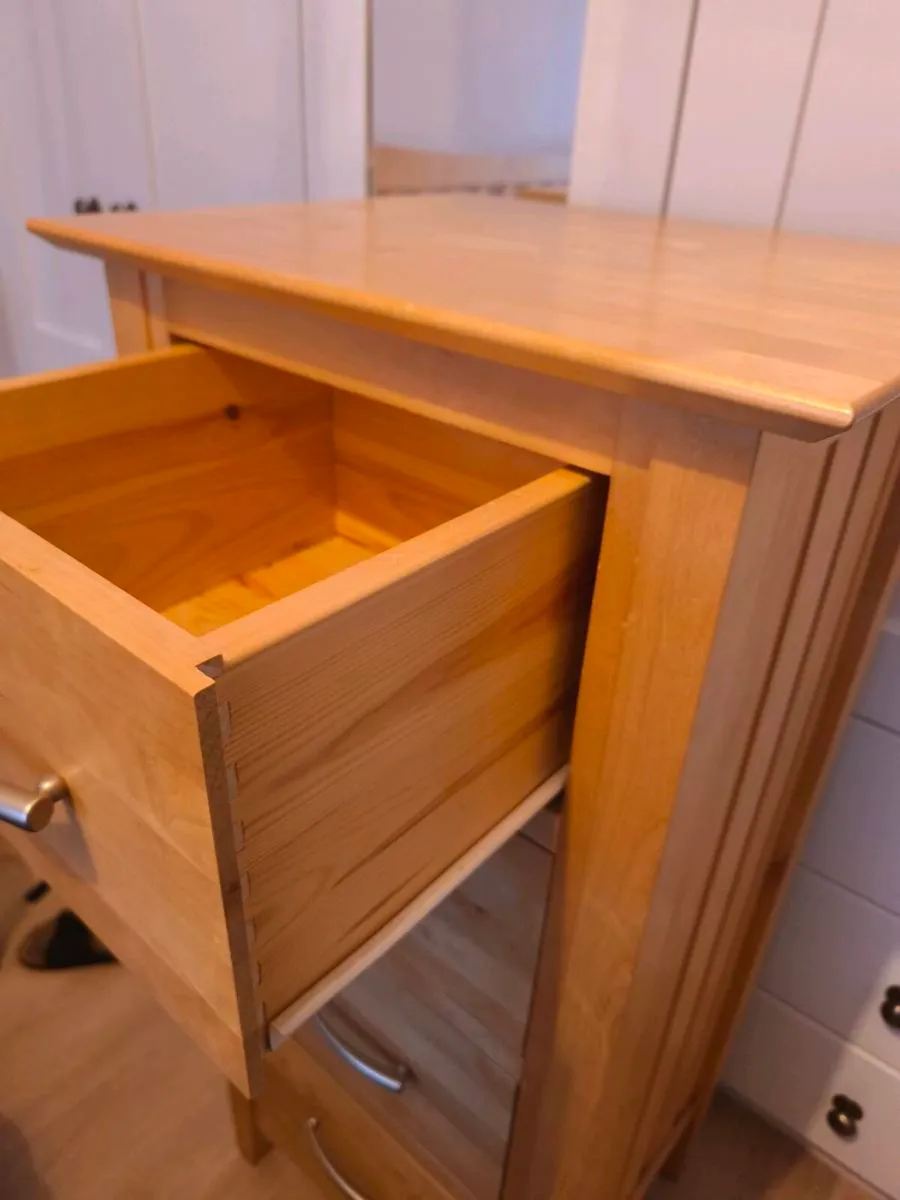 Solid Oak Chest of Drawers - Image 2