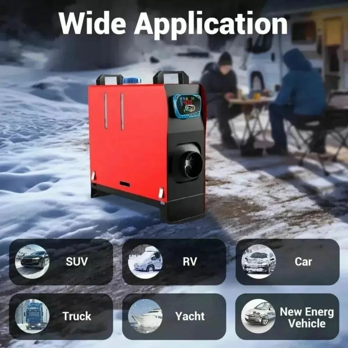 5/8KW 12V Diesel Air Heater With Adapter - Image 3