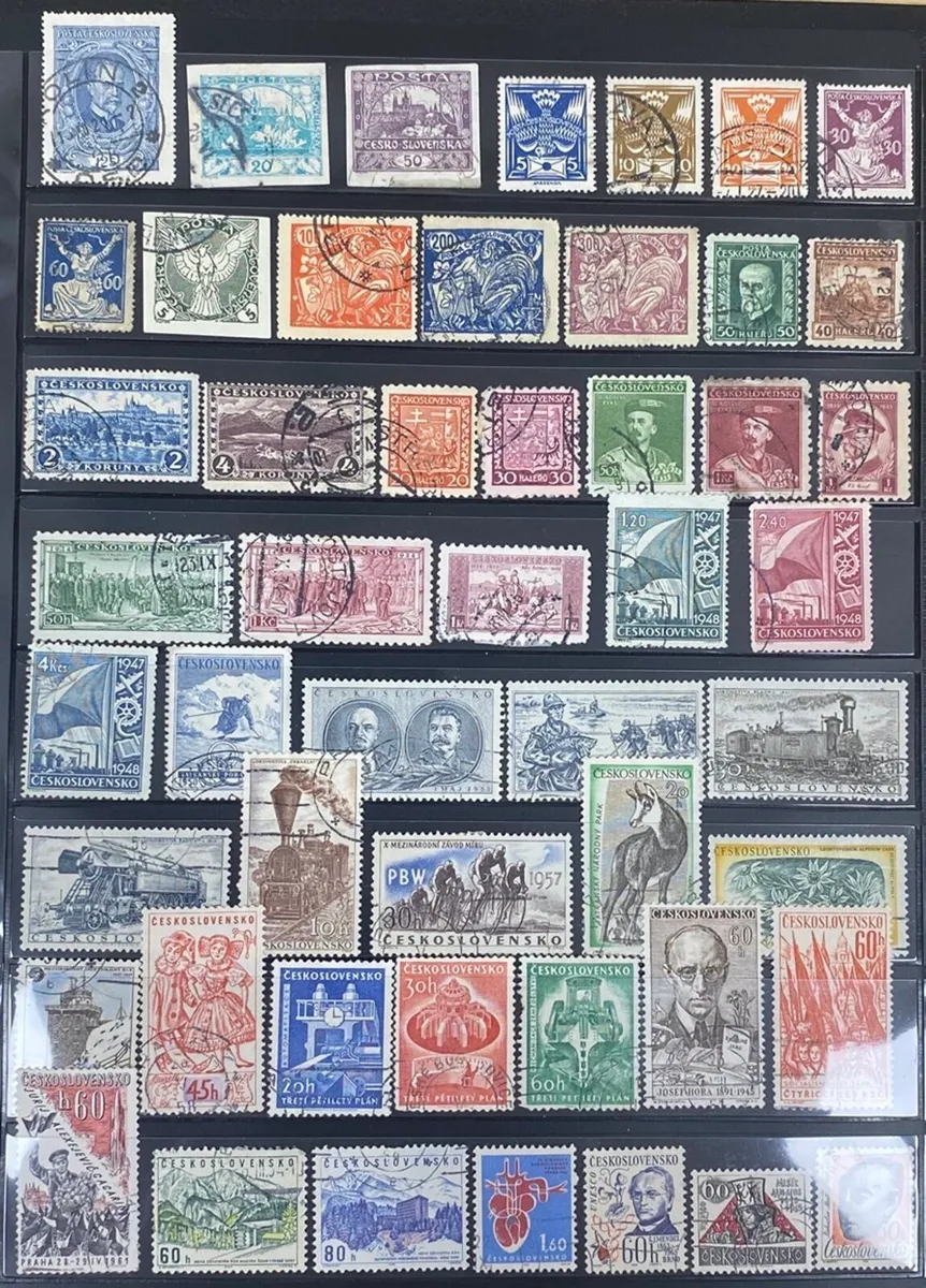 Czechoslovakia stamp lot - Image 1