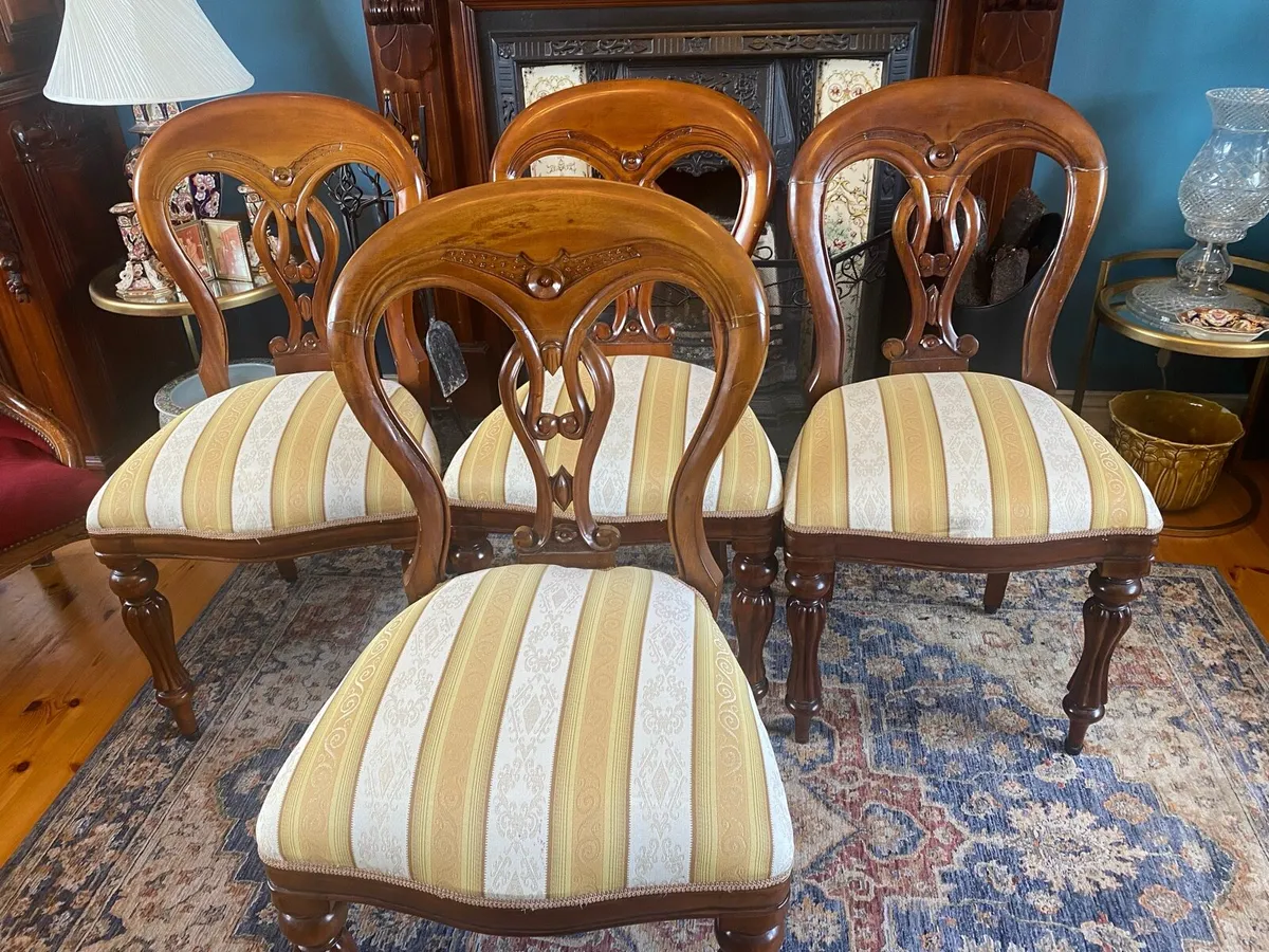 Mahogany dining room chairs - Image 1