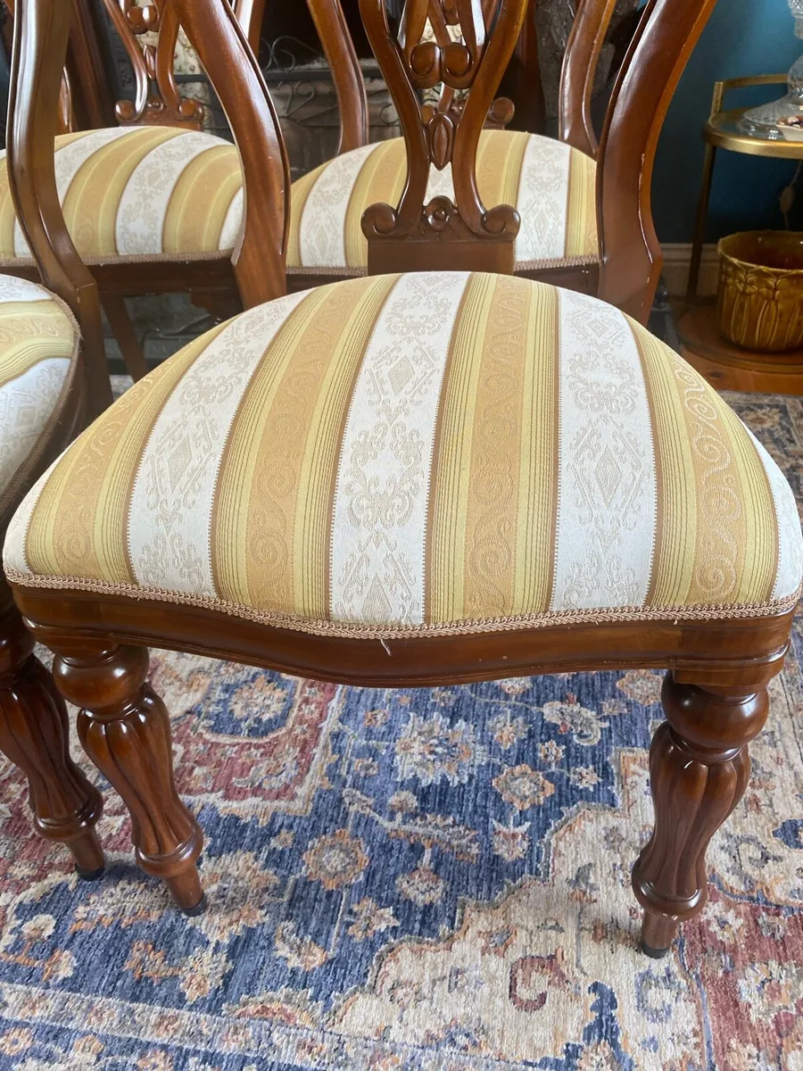 Mahogany dining room chairs - Image 2